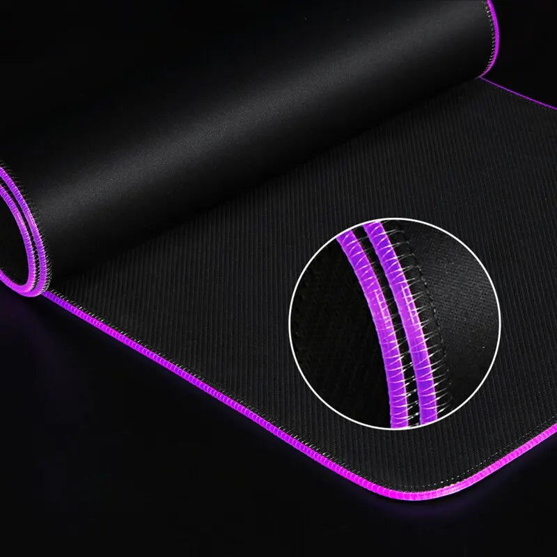 XXL RGB Gaming Mouse Pad Dragon Desk Mat HD Black Gamer Accessories Large LED Light Mousepads PC Computer Carpet with Backlit